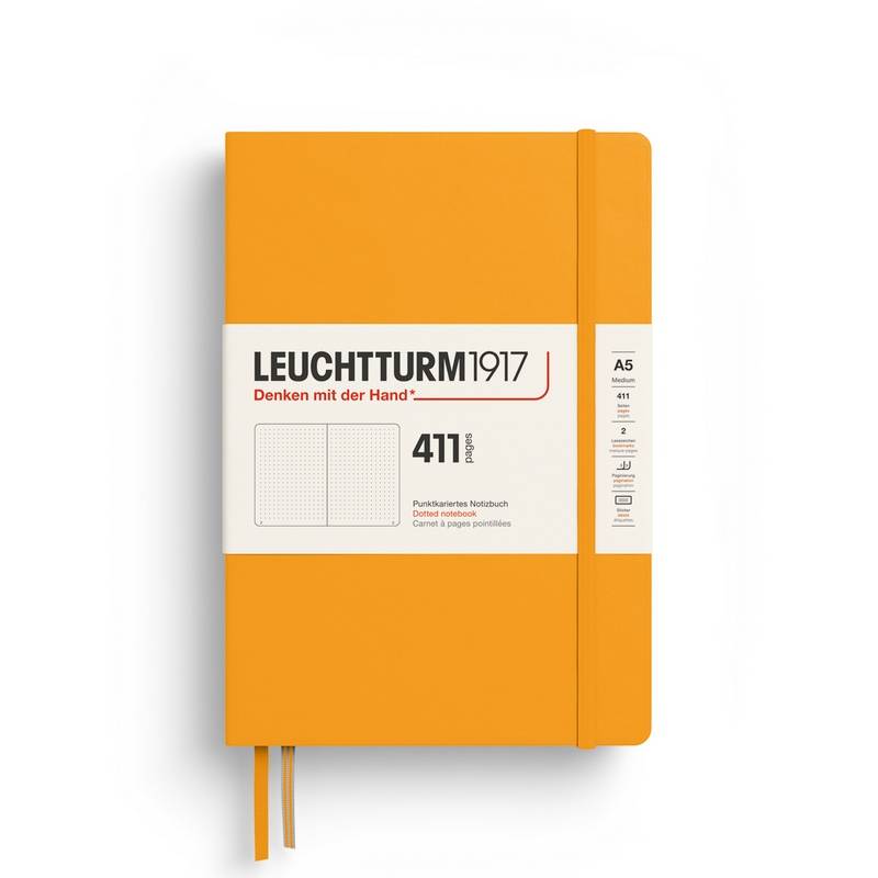 Leuchtturm1917 Notizbuch 411 Medium A5 Hardcover Rising Sun Punktkariert von Leuchtturm1917