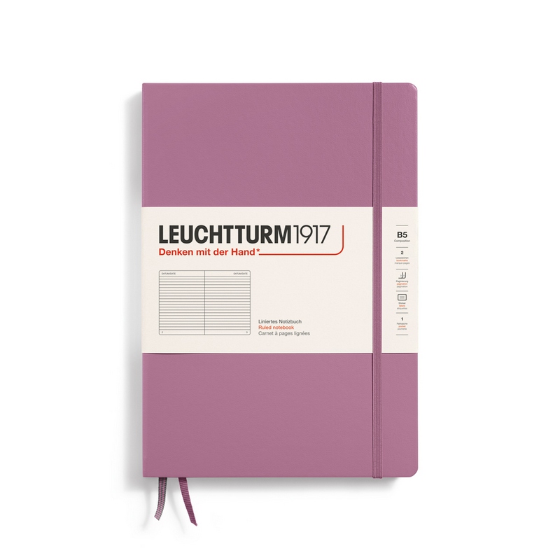 Leuchtturm1917 Notizbuch Composition Hardcover B5 Dusty Rose Liniert von Leuchtturm1917