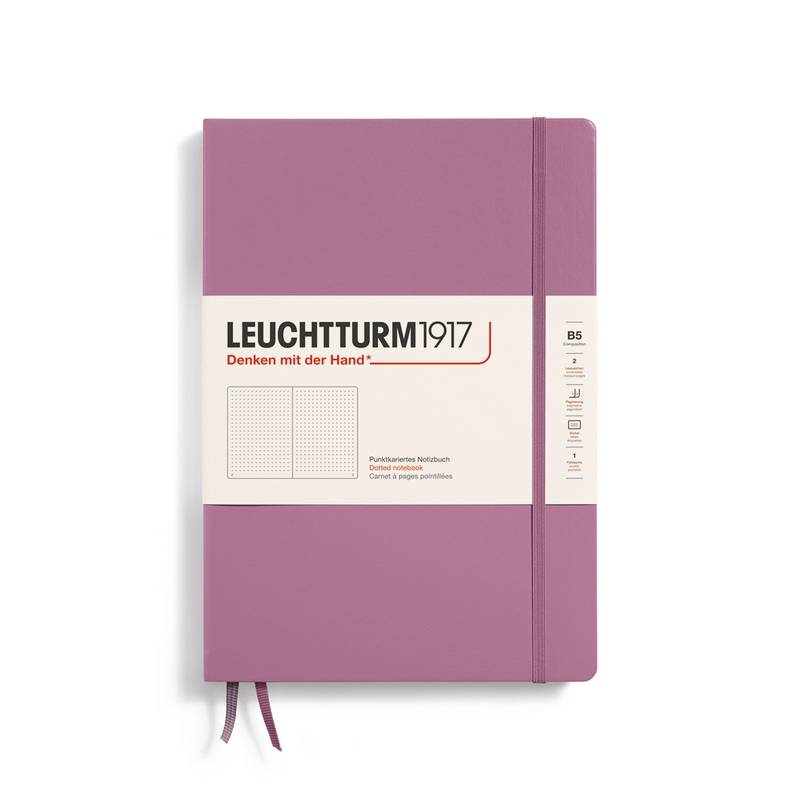 Leuchtturm1917 Notizbuch Composition Hardcover B5 Dusty Rose Punktkariert von Leuchtturm1917