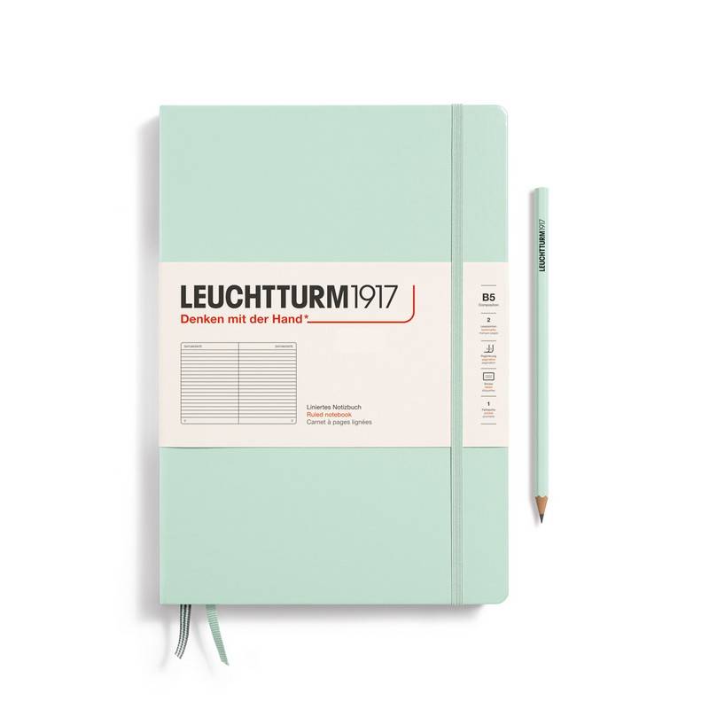 Leuchtturm1917 Notizbuch Composition Hardcover B5 Mint Green Liniert von Leuchtturm1917