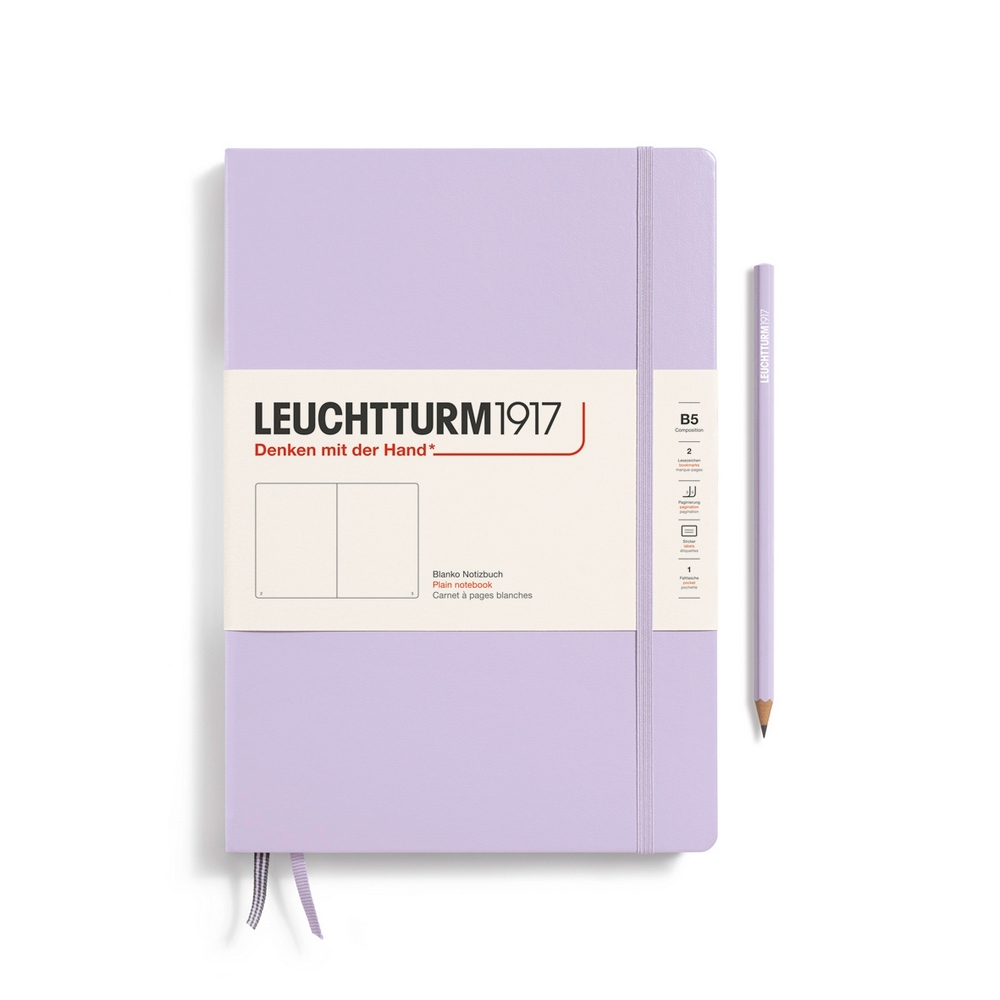 Leuchtturm1917 Notizbuch Composition Hardcover B5 lilac, blanko von Leuchtturm1917