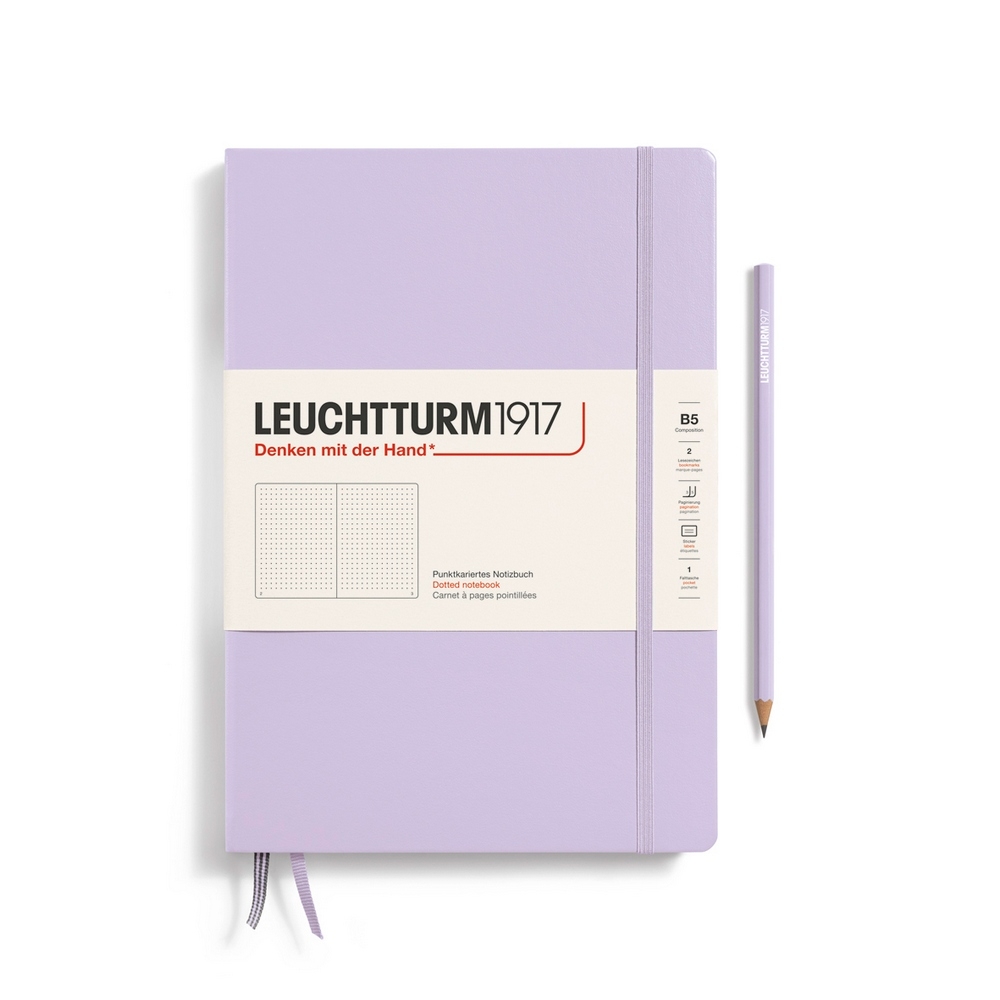 Leuchtturm1917 Notizbuch Composition Hardcover B5 lilac, punktkariert Leuchtturm1917 Notizbuch Composition Hardcover B5 lilac, punktkariert von Leuchtturm1917