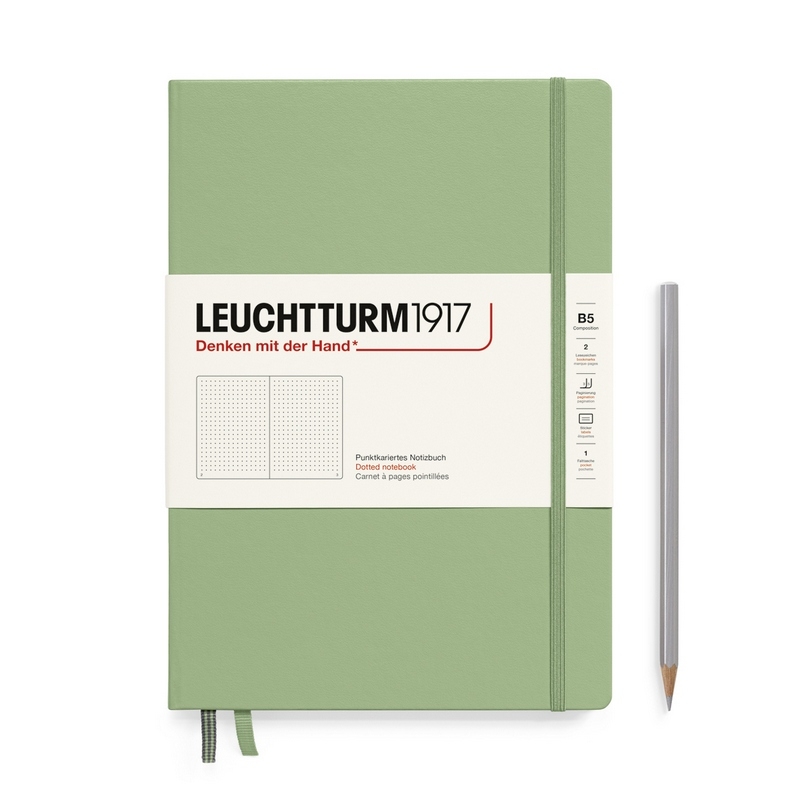 Leuchtturm1917 Notizbuch Composition Hardcover B5 salbei, punktkariert Leuchtturm1917 Notizbuch Composition Hardcover B5 salbei, punktkariert von Leuchtturm1917