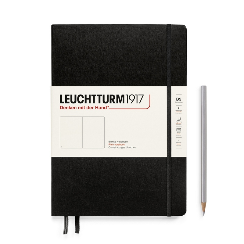 Leuchtturm1917 Notizbuch Composition Hardcover B5 schwarz, blanko Leuchtturm1917 Notizbuch Composition Hardcover B5 schwarz, blanko von Leuchtturm1917