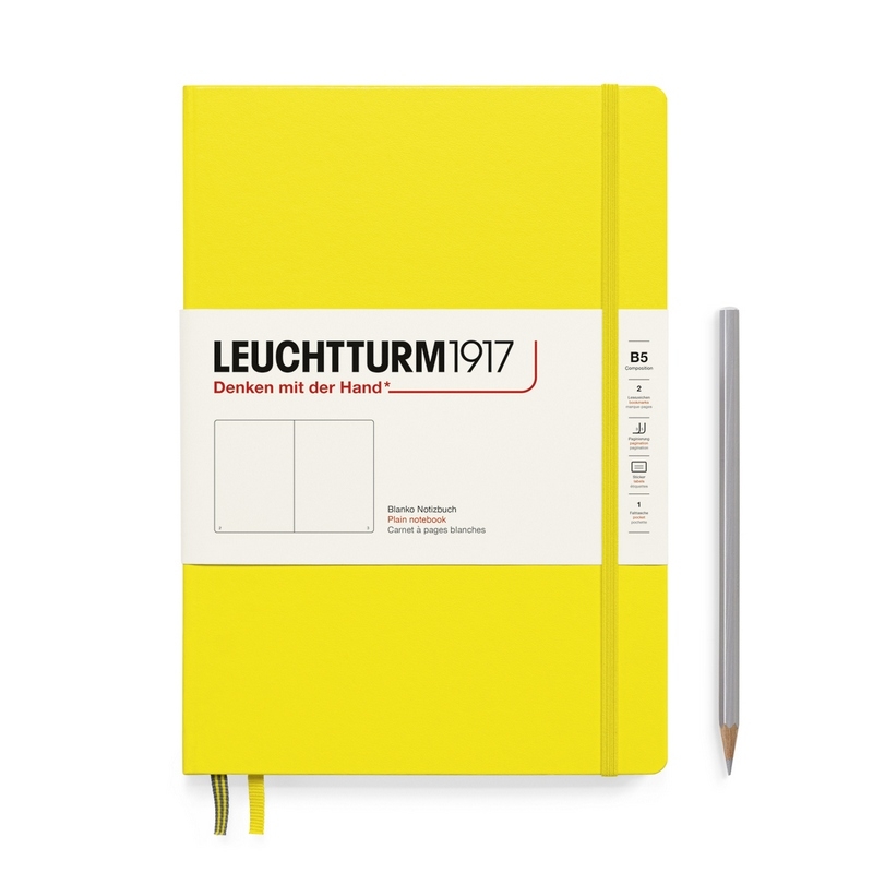 Leuchtturm1917 Notizbuch Composition Hardcover B5 zitrone, blanko Leuchtturm1917 Notizbuch Composition Hardcover B5 zitrone, blanko von Leuchtturm1917