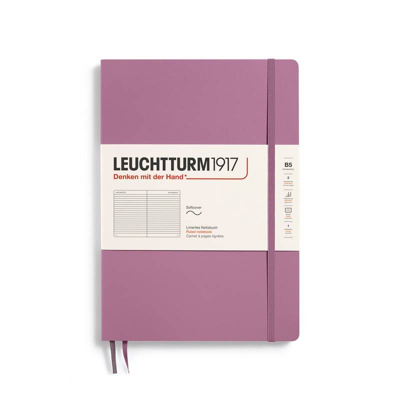 Leuchtturm1917 Notizbuch Composition Softcover B5 Dusty Rose Liniert von Leuchtturm1917
