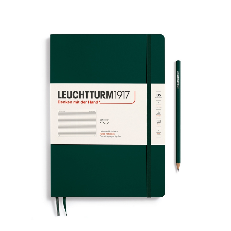 Leuchtturm1917 Notizbuch Composition Softcover B5 Forest Green Liniert Leuchtturm1917 Notizbuch Composition Softcover B5 Forest Green Liniert von Leuchtturm1917
