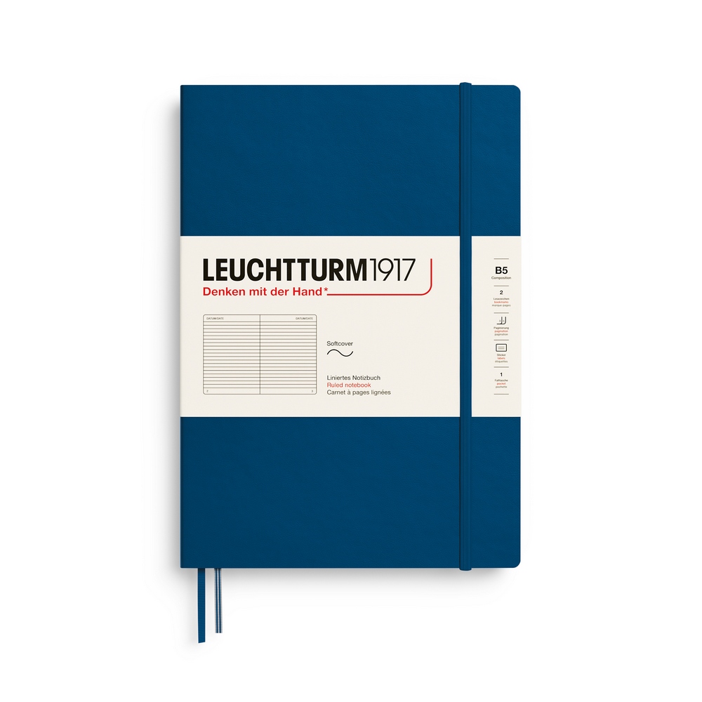 Leuchtturm1917 Notizbuch Composition Softcover B5 Indigo Liniert von Leuchtturm1917