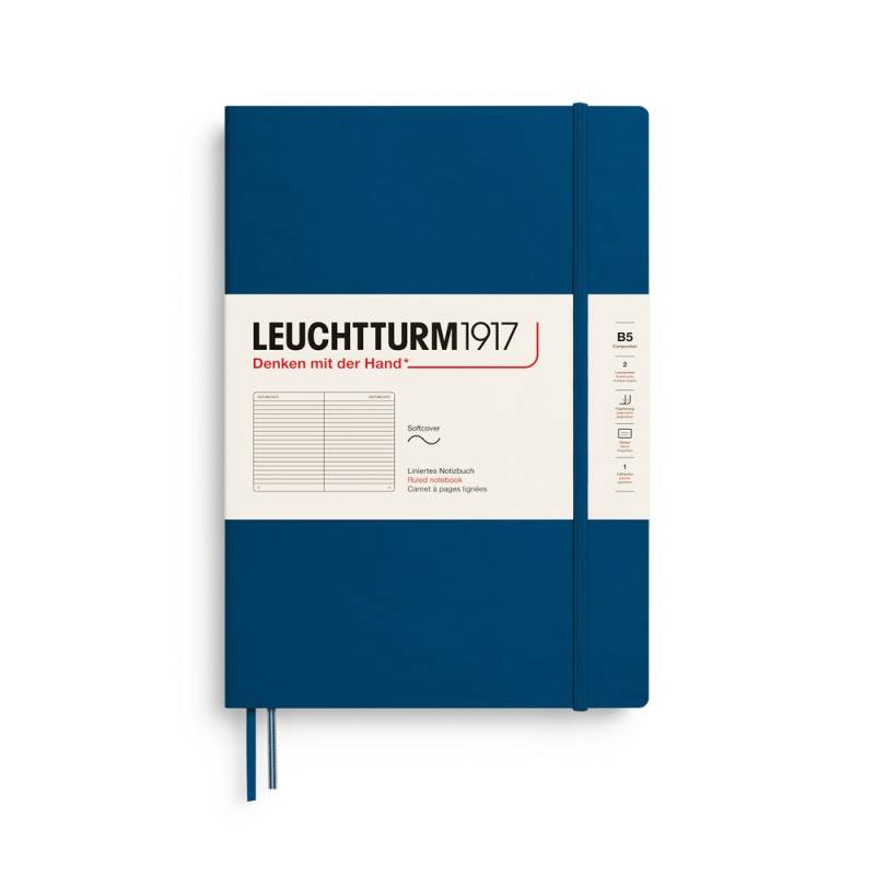 Leuchtturm1917 Notizbuch Composition Softcover B5 Indigo Liniert von Leuchtturm1917