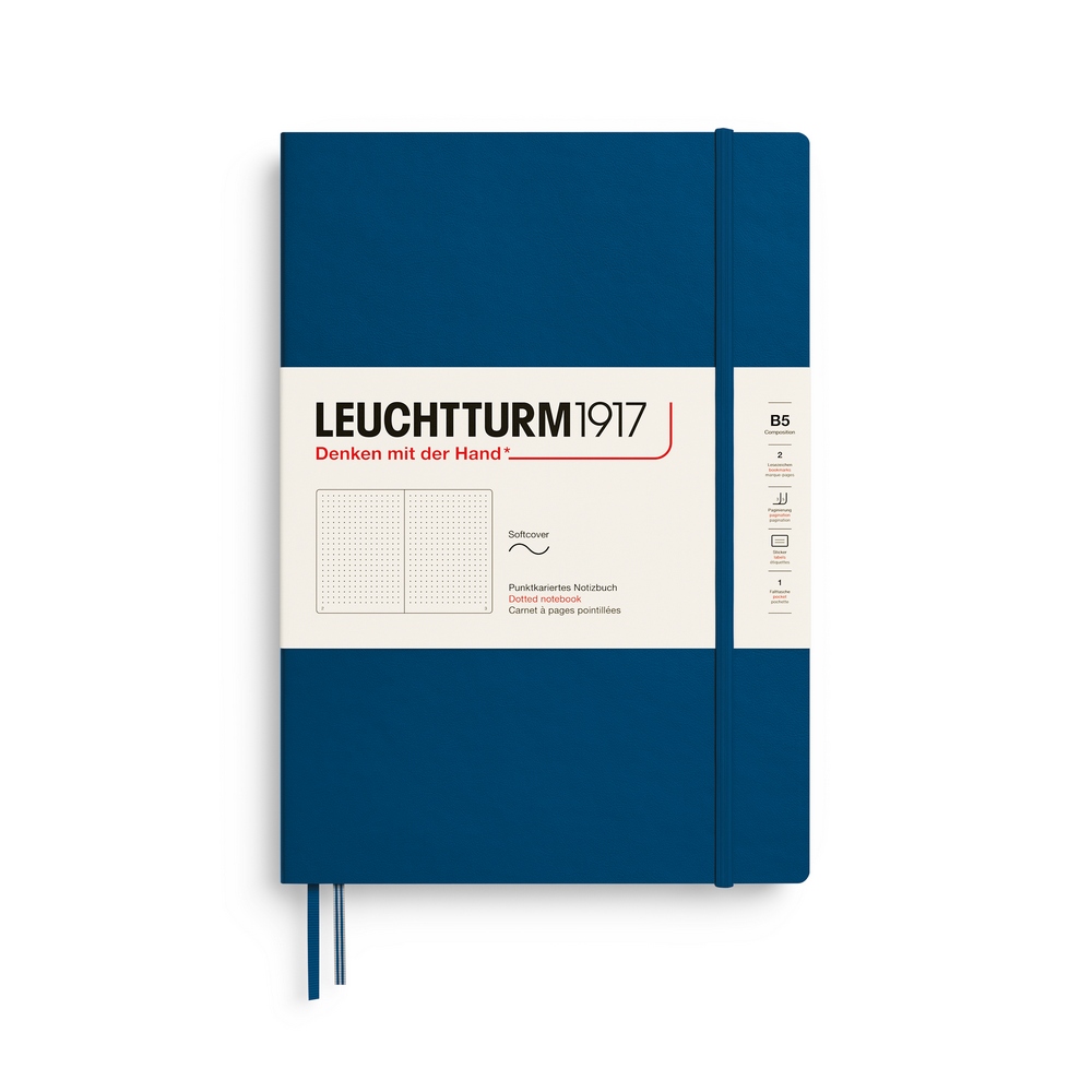 Leuchtturm1917 Notizbuch Composition Softcover B5 Indigo Punktkariert von Leuchtturm1917