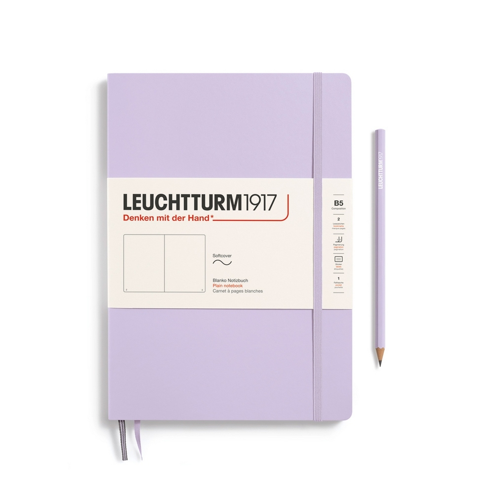 Leuchtturm1917 Notizbuch Composition Softcover B5 Lilac, blanko von Leuchtturm1917