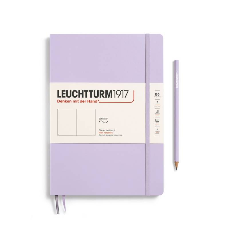 Leuchtturm1917 Notizbuch Composition Softcover B5 Lilac, blanko von Leuchtturm1917
