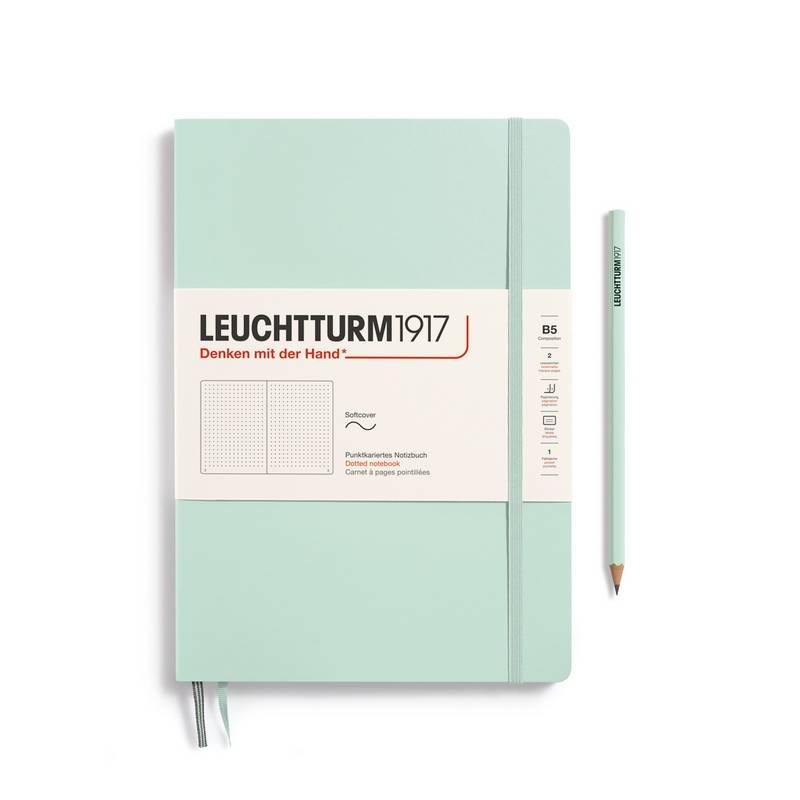 Leuchtturm1917 Notizbuch Composition Softcover B5 Mint Green Punktkariert von Leuchtturm1917
