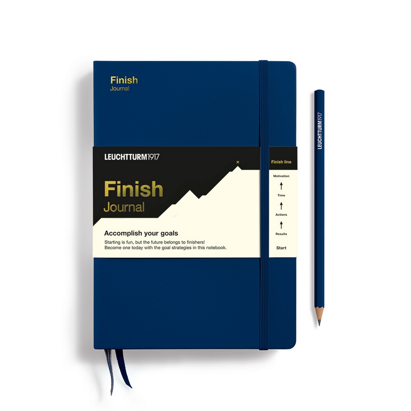 Leuchtturm1917 Notizbuch Finish Journal Medium A5 Hardcover Marine Englisch Leuchtturm1917 Notizbuch Finish Journal Medium A5 Hardcover Marine Englisch von Leuchtturm1917
