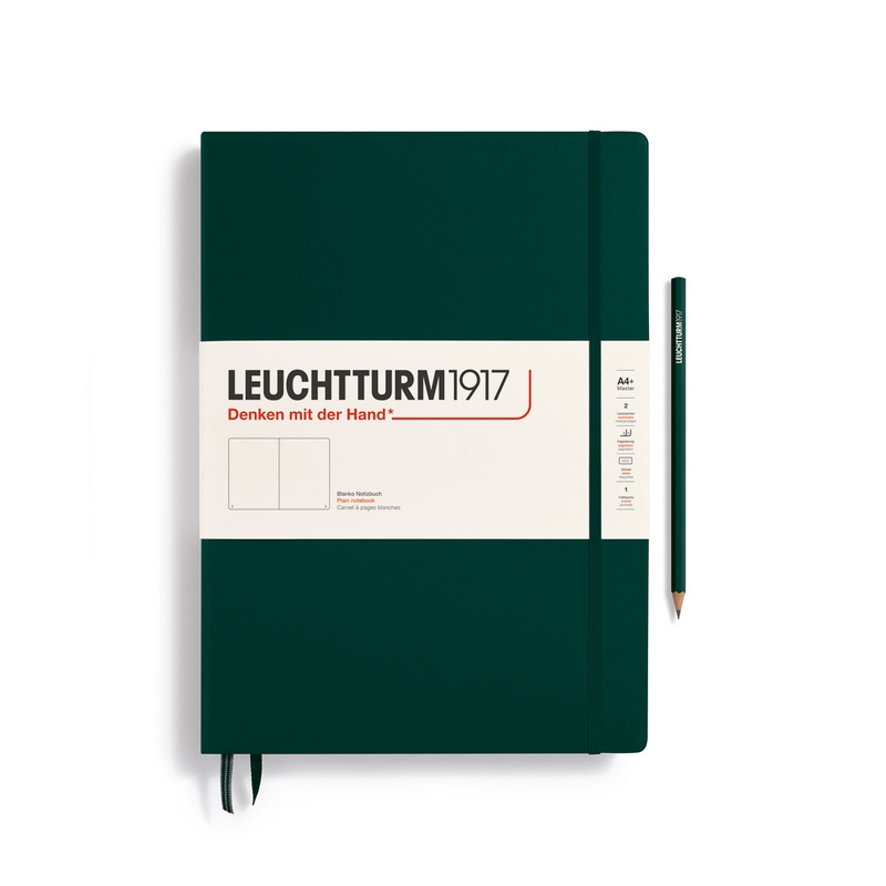 Leuchtturm1917 Notizbuch Master Hardcover A4+ Forest Green Blanko von Leuchtturm1917