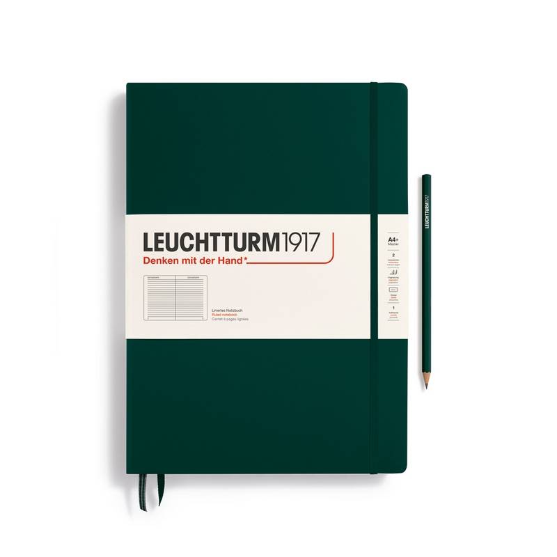 Leuchtturm1917 Notizbuch Master Hardcover A4+ Forest Green Liniert von Leuchtturm1917