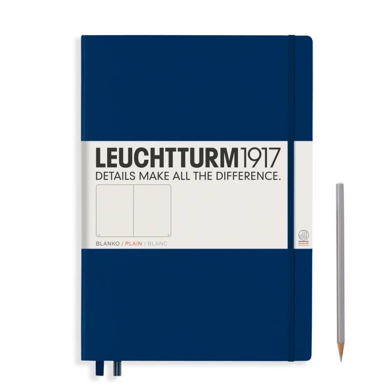 Leuchtturm1917 Notizbuch Master Hardcover A4+ Marine Blanko von Leuchtturm1917