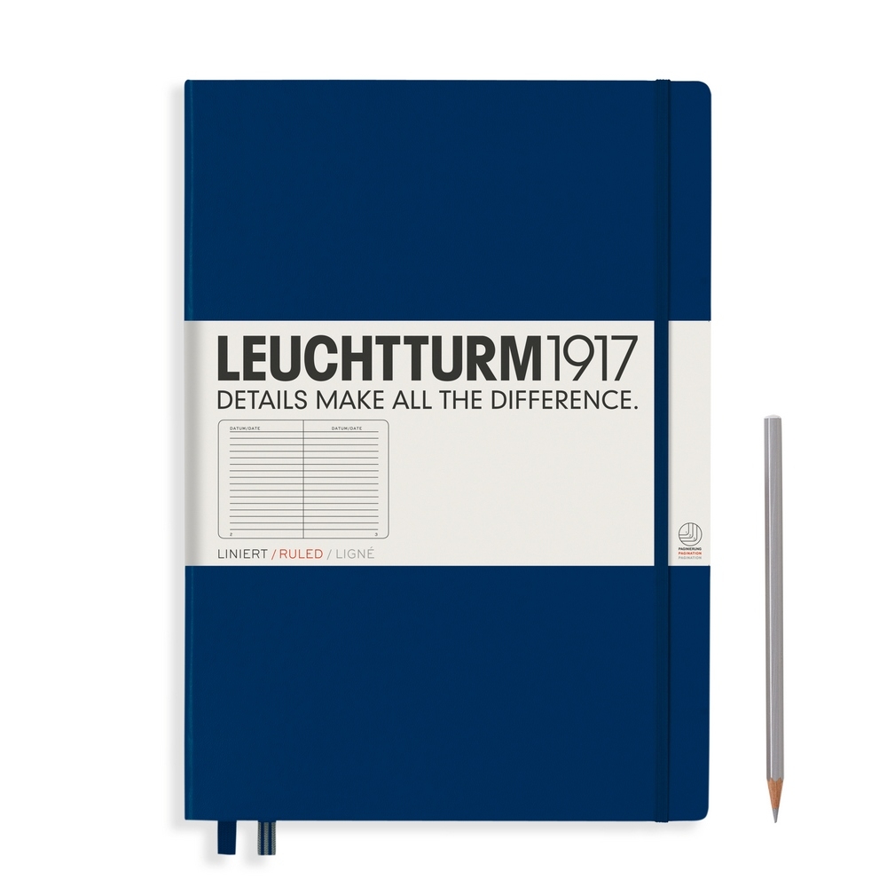 Leuchtturm1917 Notizbuch Master Hardcover A4+ Marine, liniert von Leuchtturm1917