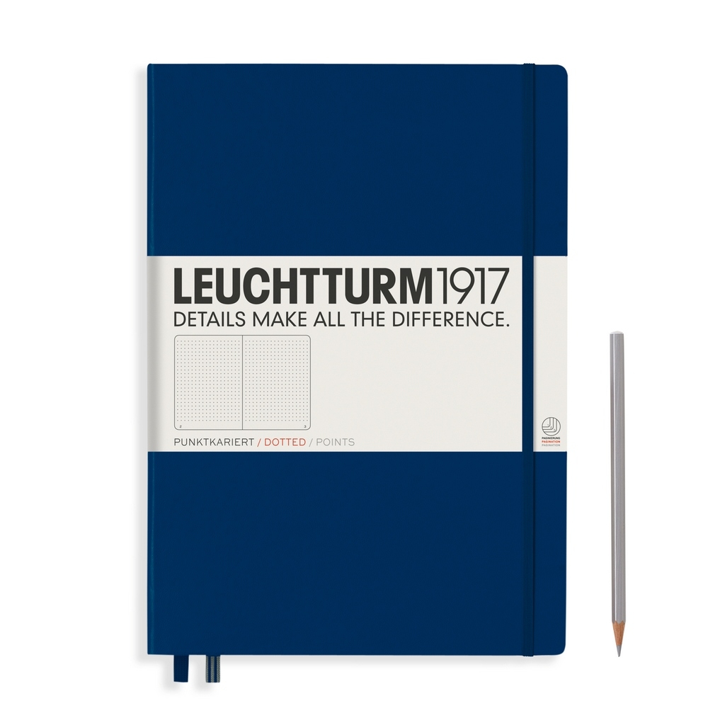 Leuchtturm1917 Notizbuch Master Hardcover A4+ Marine, punktkariert von Leuchtturm1917