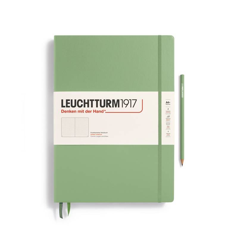 Leuchtturm1917 Notizbuch Master Hardcover A4+ Salbei Punktkariert von Leuchtturm1917