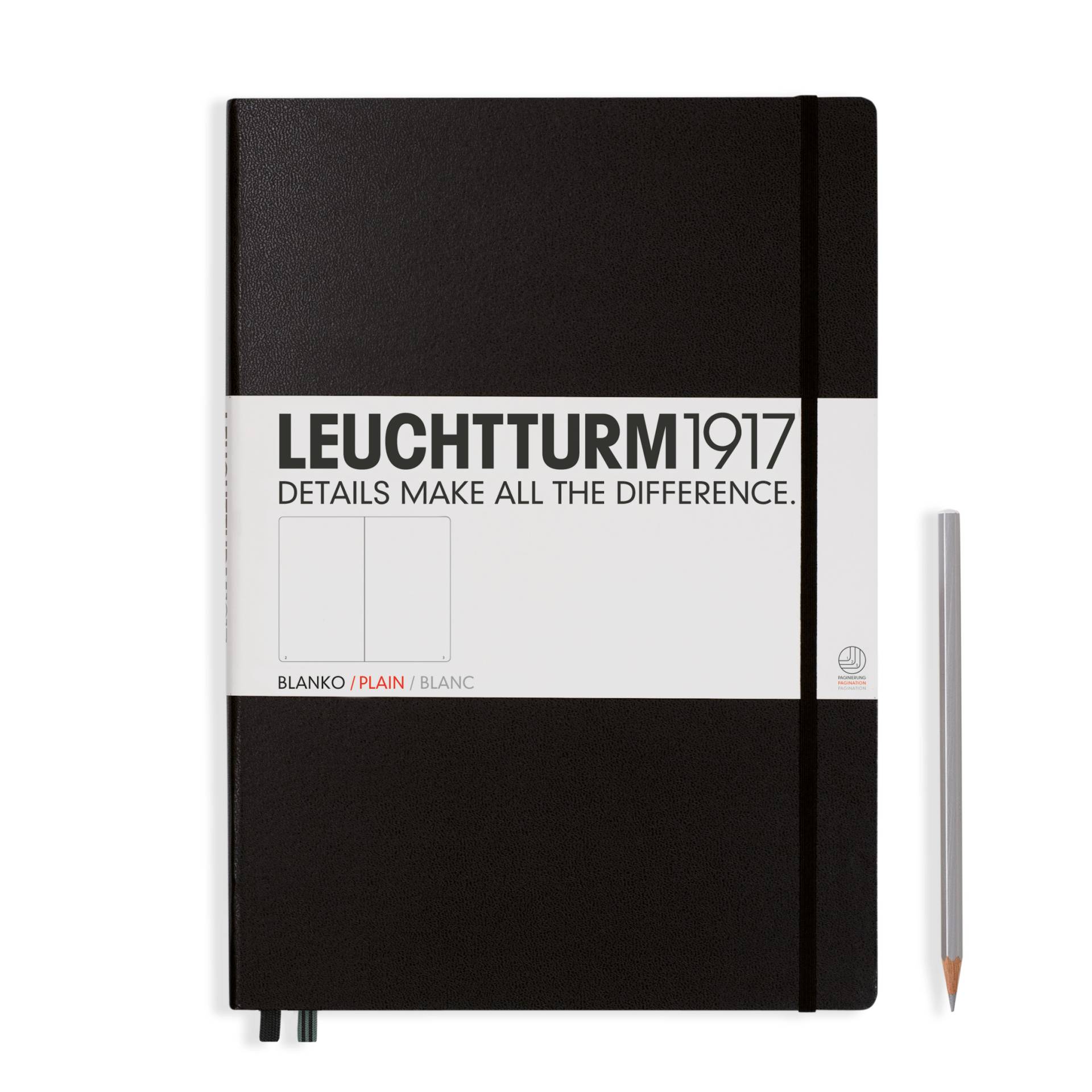 Leuchtturm1917 Notizbuch Master Hardcover A4+ Schwarz Blanko Leuchtturm1917 Notizbuch Master Hardcover A4+ Schwarz Blanko von Leuchtturm1917