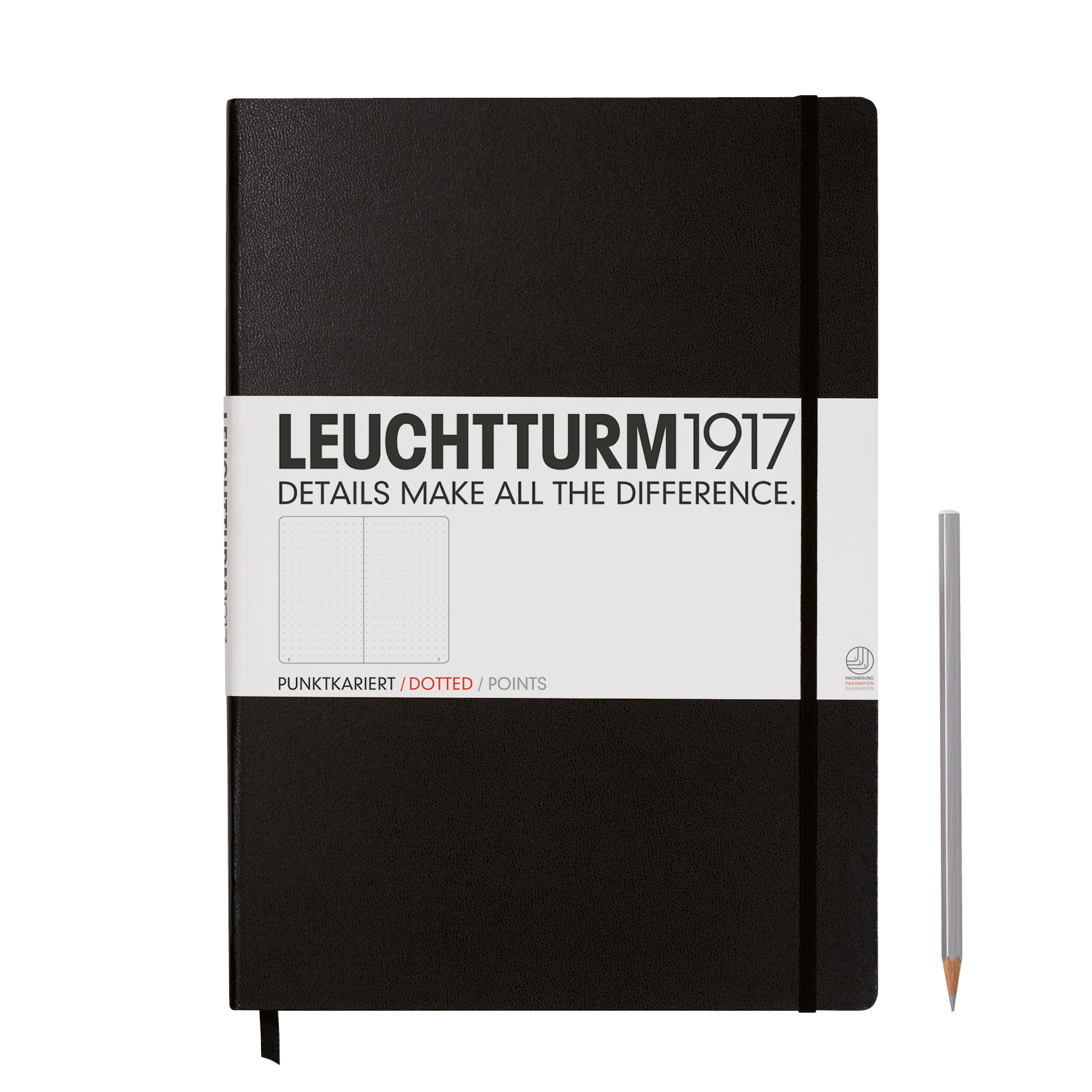 Leuchtturm1917 Notizbuch Master Hardcover A4+ Schwarz Punktkariert Leuchtturm1917 Notizbuch Master Hardcover A4+ Schwarz Punktkariert von Leuchtturm1917