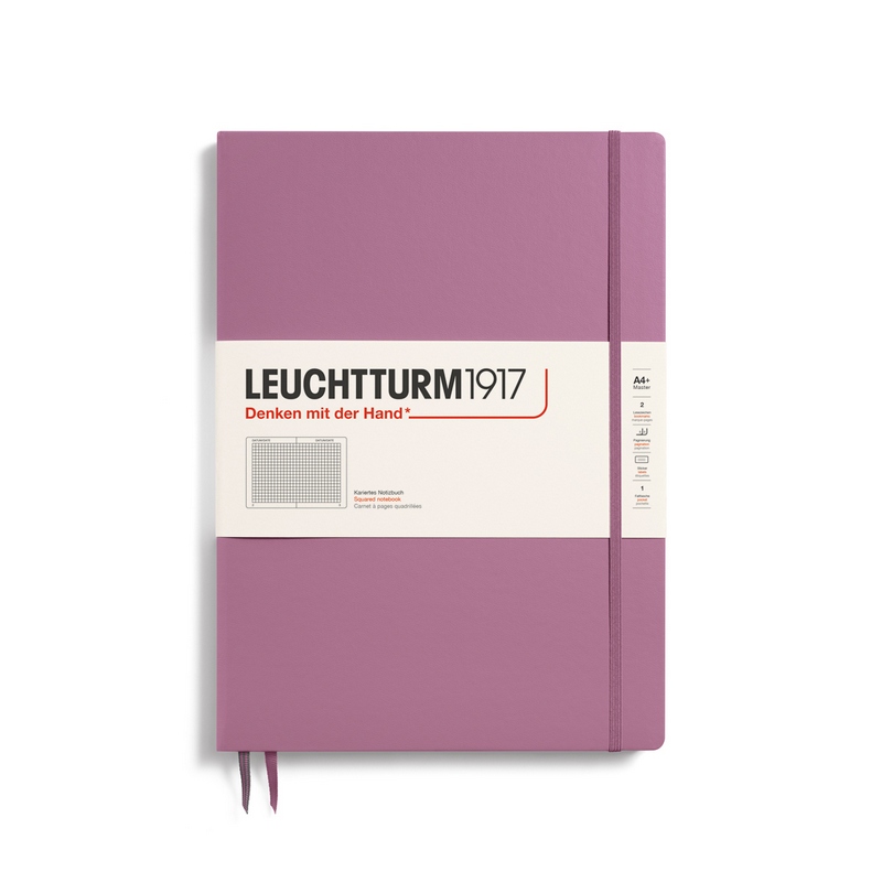 Leuchtturm1917 Notizbuch Master Slim (A4+) Hardcover Dusty Rose Kariert von Leuchtturm1917