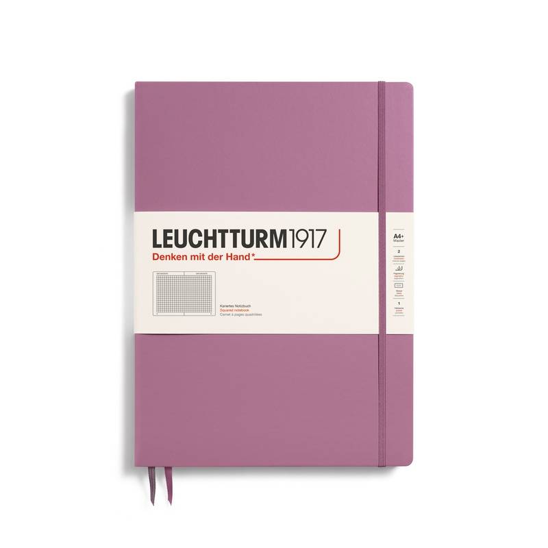 Leuchtturm1917 Notizbuch Master Slim (A4+) Hardcover Dusty Rose Kariert von Leuchtturm1917