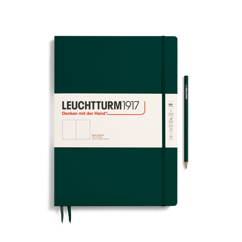 Leuchtturm1917 Notizbuch Master Slim (A4+) Hardcover Forest Green Blanko von Leuchtturm1917