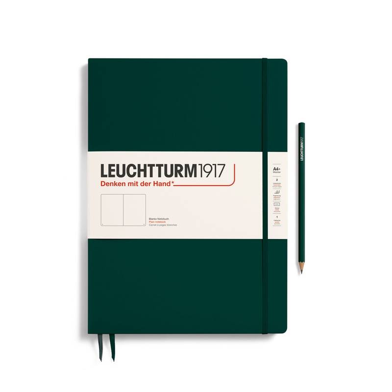 Leuchtturm1917 Notizbuch Master Slim (A4+) Hardcover Forest Green Blanko von Leuchtturm1917