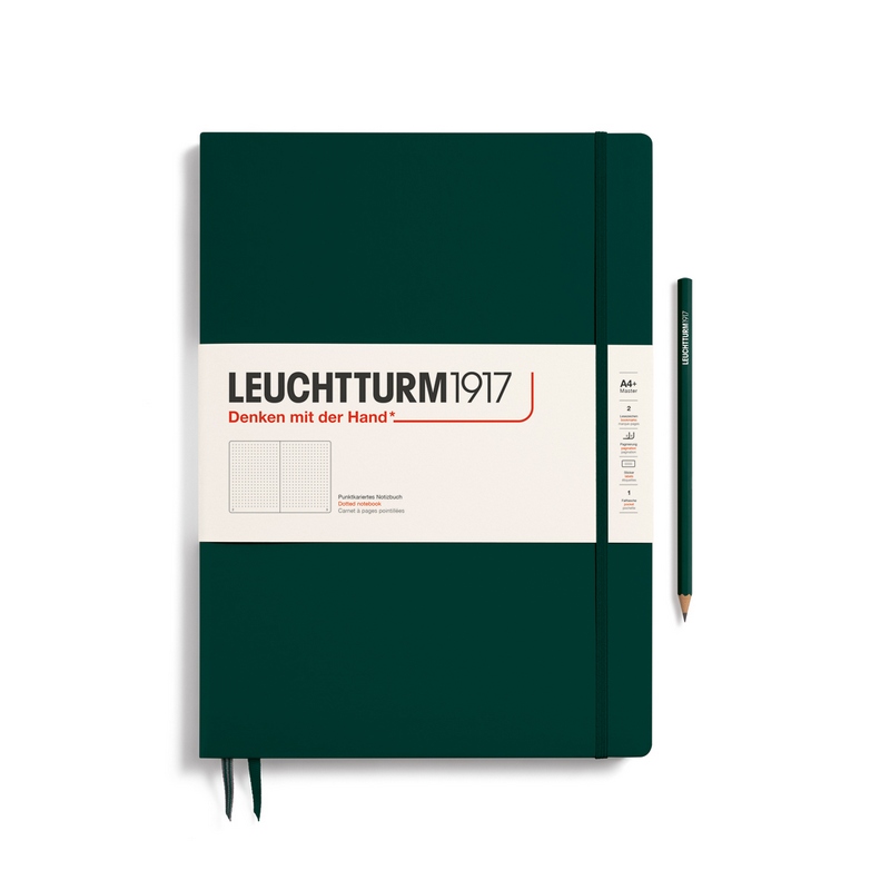 Leuchtturm1917 Notizbuch Master Slim (A4+) Hardcover Forest Green Punktkariert von Leuchtturm1917