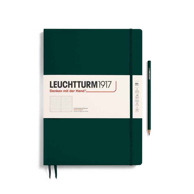 Leuchtturm1917 Notizbuch Master Slim (A4+) Hardcover Forest Green Punktkariert von Leuchtturm1917