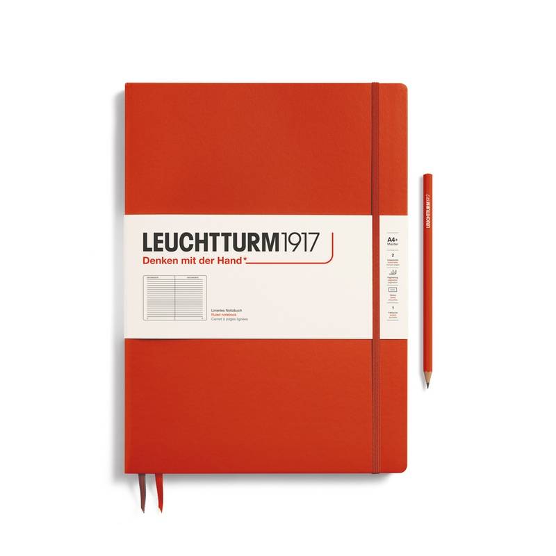 Leuchtturm1917 Notizbuch Master Slim (A4+) Hardcover Fox Red Liniert von Leuchtturm1917