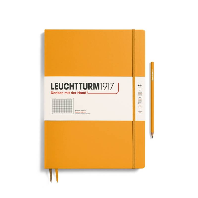 Leuchtturm1917 Notizbuch Master Slim (A4+) Hardcover Rising Sun Kariert von Leuchtturm1917