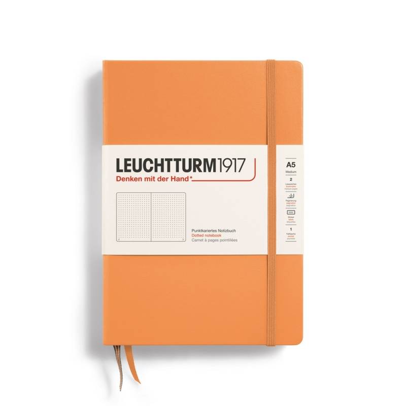 Leuchtturm1917 Notizbuch Medium Hardcover A5 Apricot punktkariert von Leuchtturm1917