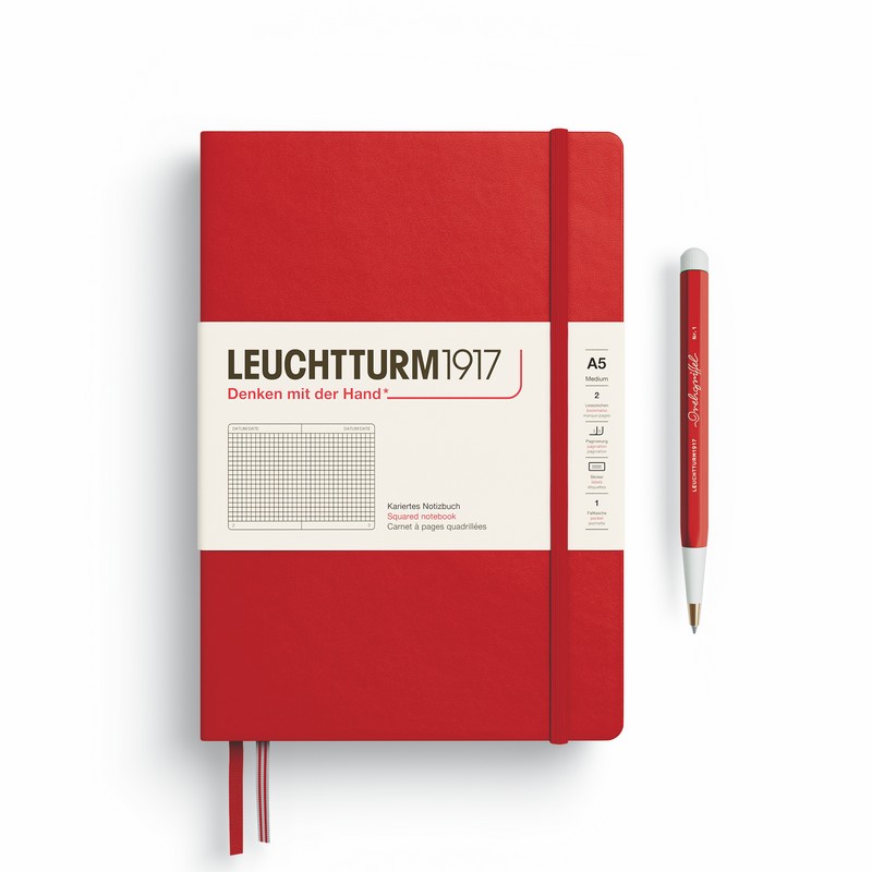 Leuchtturm1917 Notizbuch Medium Hardcover A5 Cherry kariert Leuchtturm1917 Notizbuch Medium Hardcover A5 Cherry kariert von Leuchtturm1917