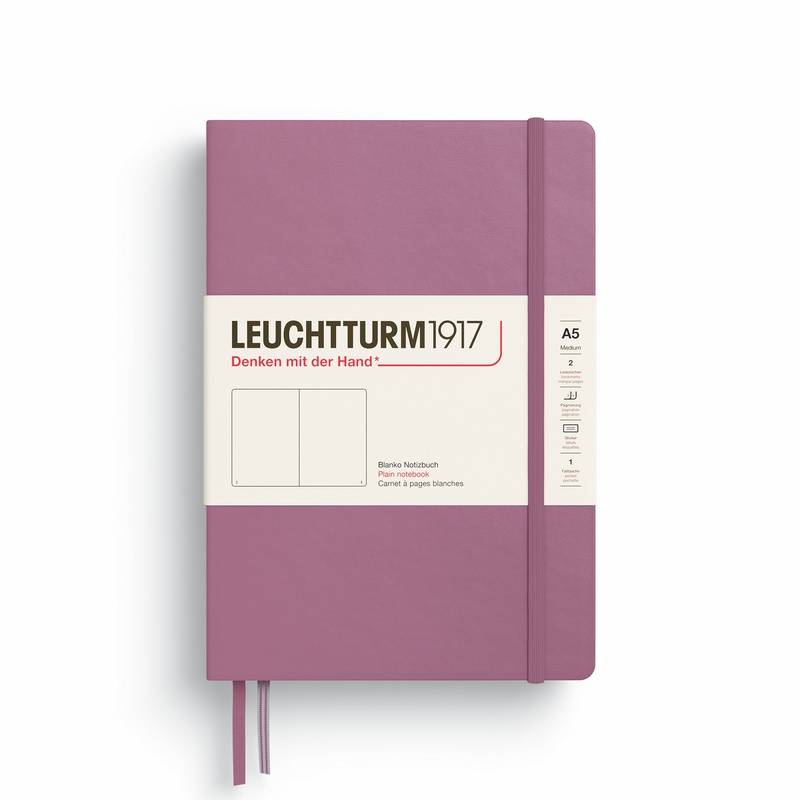 Leuchtturm1917 Notizbuch Medium Hardcover A5 Dusty Rose Blanko von Leuchtturm1917