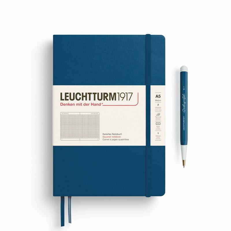 Leuchtturm1917 Notizbuch Medium Hardcover A5 Indigo kariert Leuchtturm1917 Notizbuch Medium Hardcover A5 Indigo kariert von Leuchtturm1917