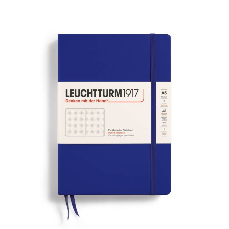 Leuchtturm1917 Notizbuch Medium Hardcover A5 Ink punktkariert von Leuchtturm1917