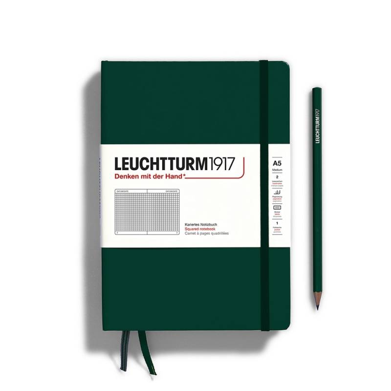 Leuchtturm1917 Notizbuch Medium Hardcover A5 Natural Colours Forest Green Kariert Leuchtturm1917 Notizbuch Medium Hardcover A5 Natural Colours Forest Green Kariert von Leuchtturm1917