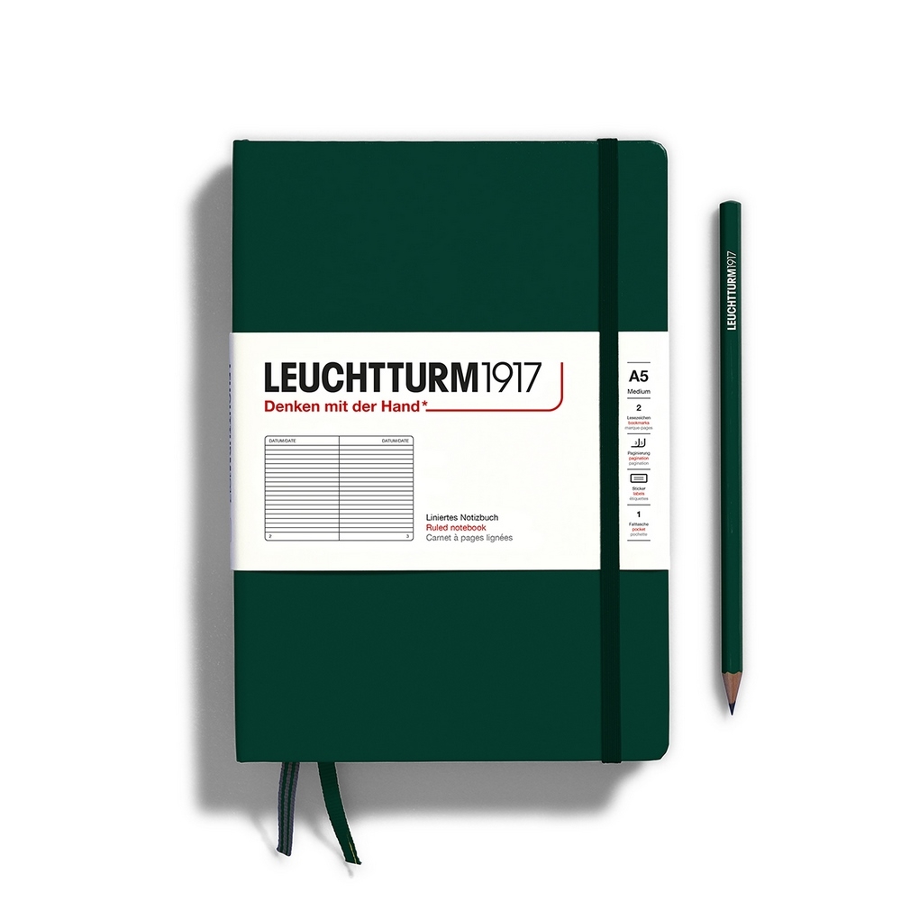 Leuchtturm1917 Notizbuch Medium Hardcover A5 Natural Colours Forest Green Liniert Leuchtturm1917 Notizbuch Medium Hardcover A5 Natural Colours Forest Green Liniert von Leuchtturm1917