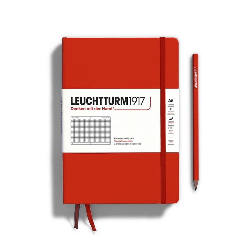 Leuchtturm1917 Notizbuch Medium Hardcover A5 Natural Colours Fox Red Kariert Leuchtturm1917 Notizbuch Medium Hardcover A5 Natural Colours Fox Red Kariert von Leuchtturm1917