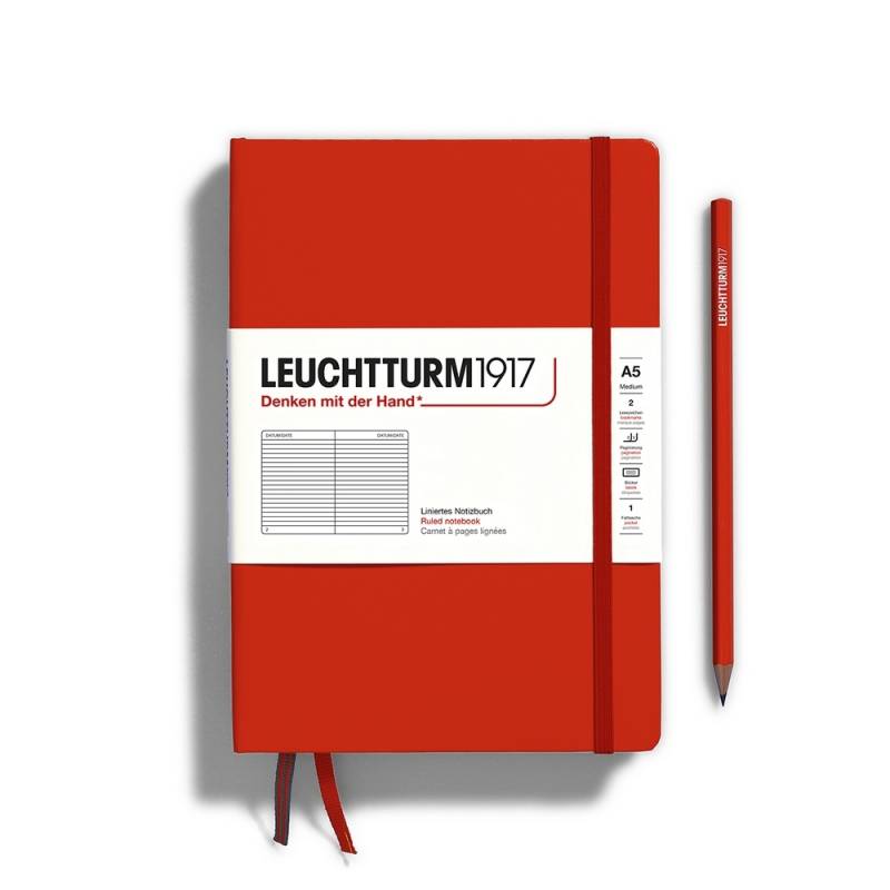 Leuchtturm1917 Notizbuch Medium Hardcover A5 Natural Colours Fox Red Liniert Leuchtturm1917 Notizbuch Medium Hardcover A5 Natural Colours Fox Red Liniert von Leuchtturm1917