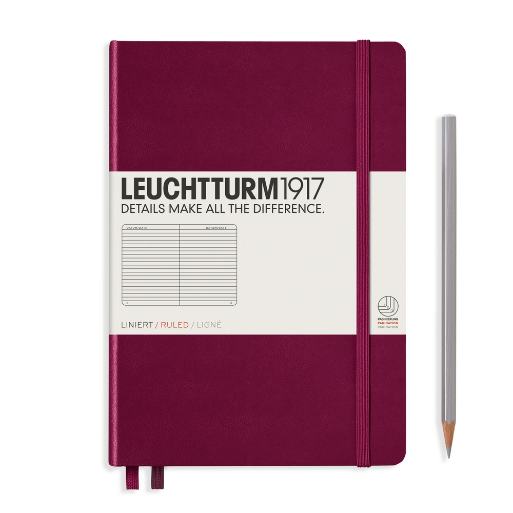 Leuchtturm1917 Notizbuch Medium Hardcover A5 Port Red, liniert Leuchtturm1917 Notizbuch Medium Hardcover A5 Port Red, liniert von Leuchtturm1917