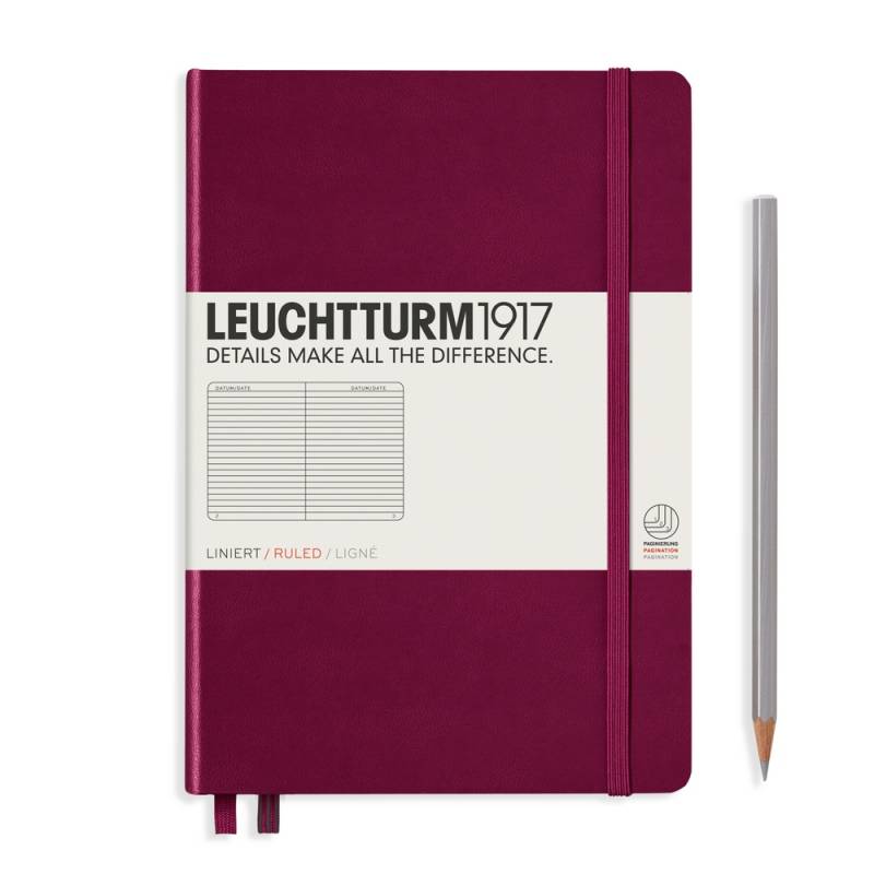 Leuchtturm1917 Notizbuch Medium Hardcover A5 Port Red, liniert Leuchtturm1917 Notizbuch Medium Hardcover A5 Port Red, liniert von Leuchtturm1917
