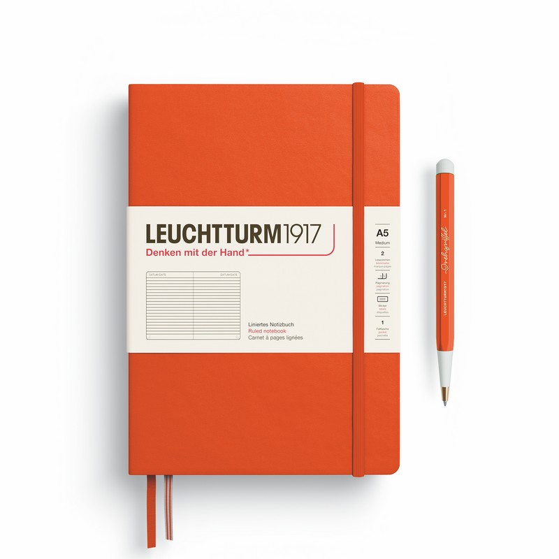 Leuchtturm1917 Notizbuch Medium Hardcover A5 Pumpkin liniert Leuchtturm1917 Notizbuch Medium Hardcover A5 Pumpkin liniert von Leuchtturm1917