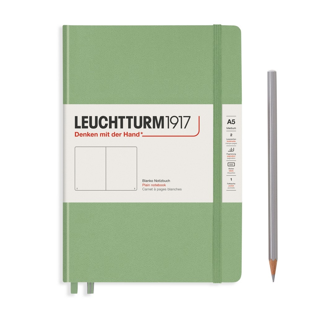 Leuchtturm1917 Notizbuch Medium Hardcover A5 Salbei, blanko Leuchtturm1917 Notizbuch Medium Hardcover A5 Salbei, blanko von Leuchtturm1917