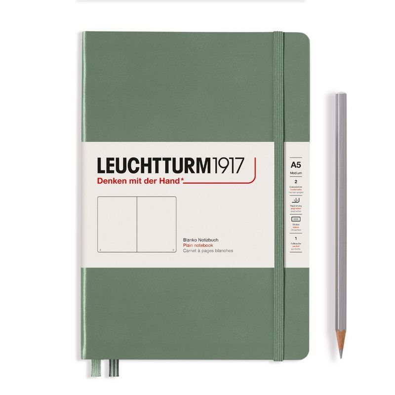 Leuchtturm1917 Notizbuch Medium Hardcover A5 Smooth Colours Olive, blanko Leuchtturm1917 Notizbuch Medium Hardcover A5 Smooth Colours Olive, blanko von Leuchtturm1917
