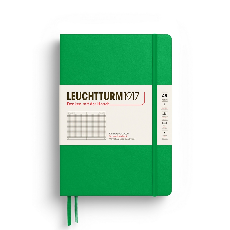 Leuchtturm1917 Notizbuch Medium Hardcover A5 Spring Leaf kariert Leuchtturm1917 Notizbuch Medium Hardcover A5 Spring Leaf kariert von Leuchtturm1917
