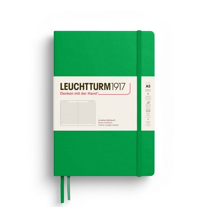 Leuchtturm1917 Notizbuch Medium Hardcover A5 Spring Leaf liniert von Leuchtturm1917
